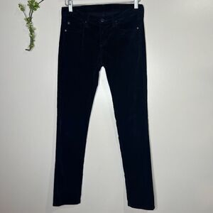 AG Adriano Goldschmeid Navy Blue Corduroys Pants Micro